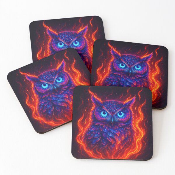 Item preview, Flaming Neon Owl designed and sold by Paul Morse.