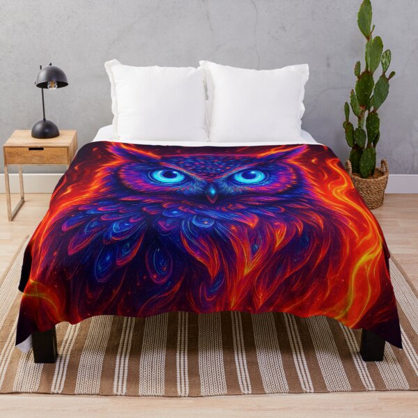 Item preview, Flaming Neon Owl designed and sold by Paul Morse.