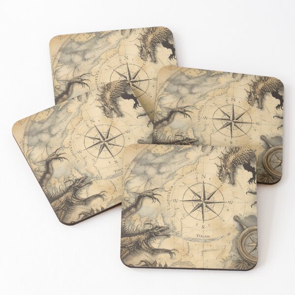 Item preview, Treasure Maps of Dragon world designed and sold by WildPawPrint.