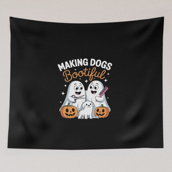 Item preview, Pet Groomer Halloween Making Dogs Bootiful  designed and sold by EllinoKlemo.