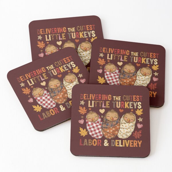 Item preview, Delivering the Cutest Little Turkeys – Funny Labor & Delivery Thanksgiving Design designed and sold by LunaSpellStudio.