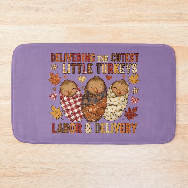 Item preview, Delivering the Cutest Little Turkeys – Funny Labor & Delivery Thanksgiving Design designed and sold by LunaSpellStudio.