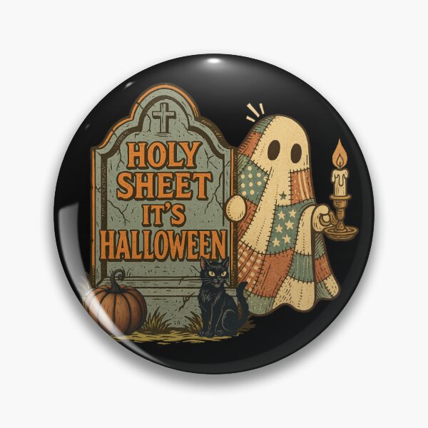 Item preview, Holy Sheet Retro Ghost designed and sold by Nacho Average Designs.