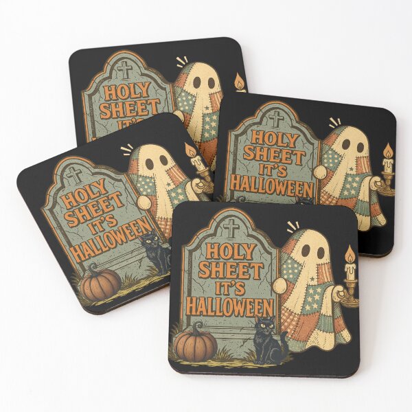 Item preview, Holy Sheet Retro Ghost designed and sold by Nacho Average Designs.