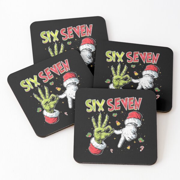 Item preview, Funny Six Seven 67 Meme 6 7 Christmas Santa and Elf Hand designed and sold by laszlosaobere.