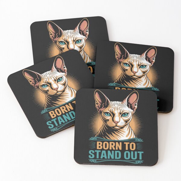 Item preview, Sphynx Cat - Born to Stand Out designed and sold by Vastingan.