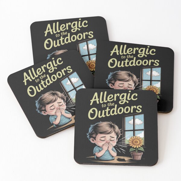 Item preview, Viral Allergic to the Outdoors  designed and sold by Vastingan.