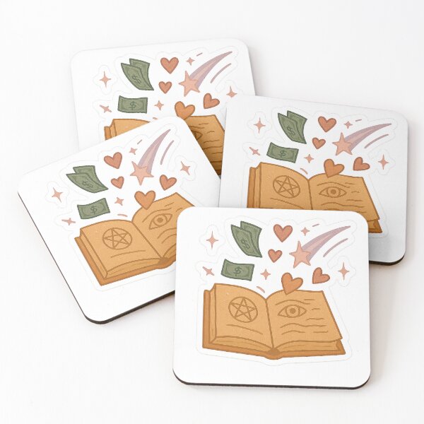 Item preview, Open Spellbook of Abundance | Cozy Witchy Halloween Magical Sticker & Printable Wall Art | Halloween Art | Cottagecore designed and sold by HerDreamCodes.