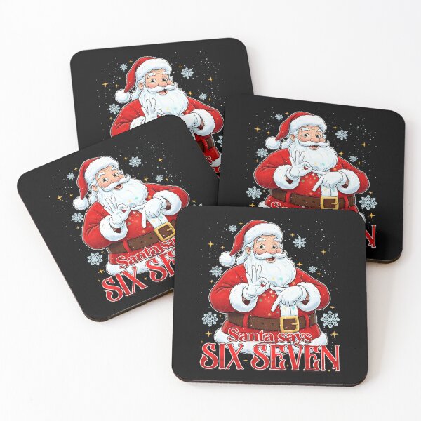 Item preview, Funny Xmas Meme 6 7 Christmas Santa Says Six Seven designed and sold by laszlosaobere.