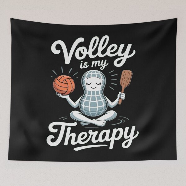 Artikelvorschau, Volley ist meine Therapie Pickleball Humor Paddle Sport entworfen und verkauft von Vastingan.