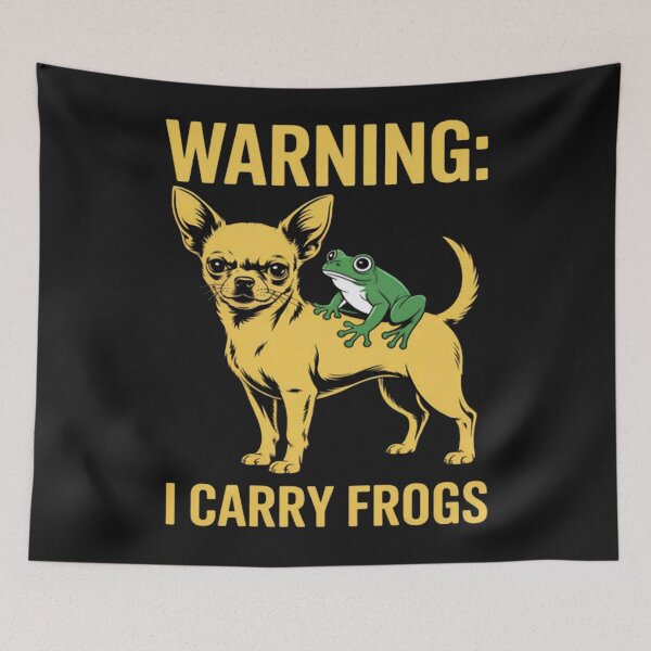 Item preview, Warning I Carry Frogs Pet designed and sold by Vastingan.
