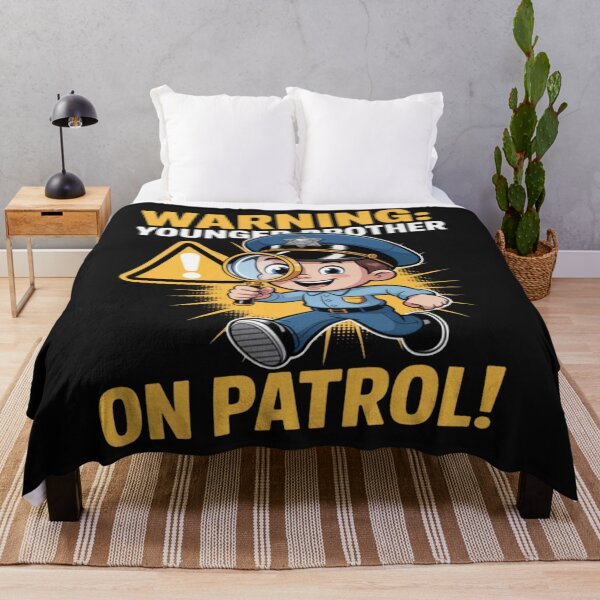 Item preview, Warning Younger Brother on Patrol Sibling designed and sold by Vastingan.