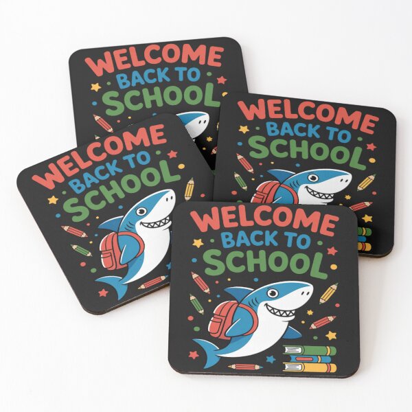 Item preview, Welcome back to school Happy First Day Cute Shark designed and sold by Vastingan.
