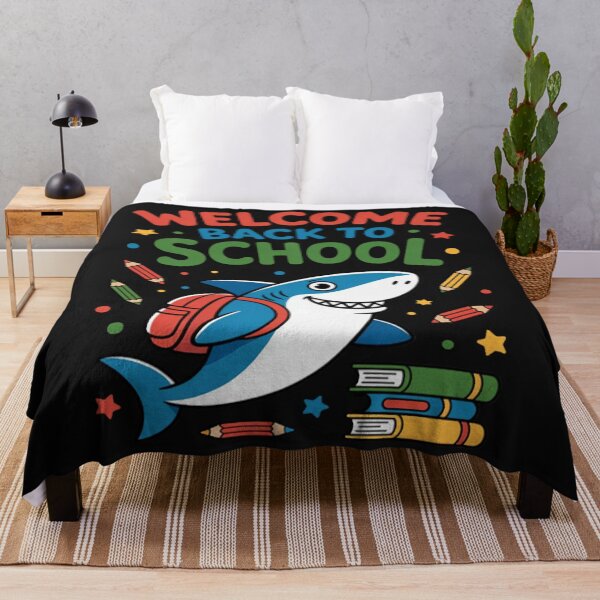 Item preview, Welcome back to school Happy First Day Cute Shark designed and sold by Vastingan.
