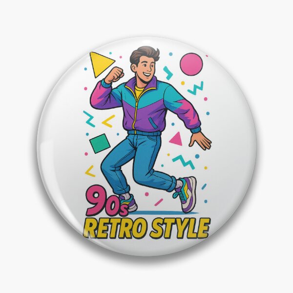 Item preview, 90s Retro Style Young Man Poster – Colorful Nostalgic Vibes designed and sold by Vectorfever.