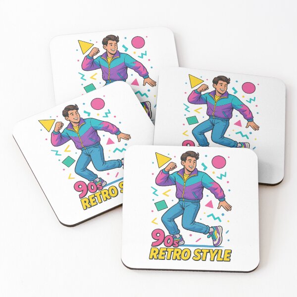 Item preview, 90s Retro Style Young Man Poster – Colorful Nostalgic Vibes designed and sold by Vectorfever.