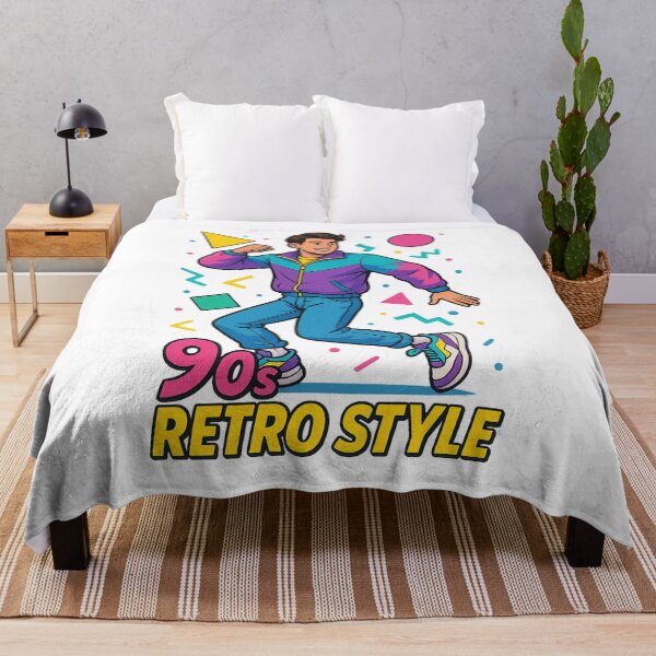 Item preview, 90s Retro Style Young Man Poster – Colorful Nostalgic Vibes designed and sold by Vectorfever.