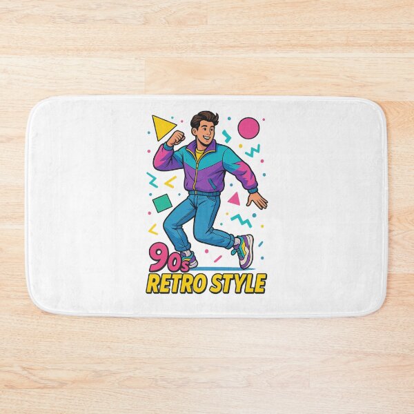 Item preview, 90s Retro Style Young Man Poster – Colorful Nostalgic Vibes designed and sold by Vectorfever.