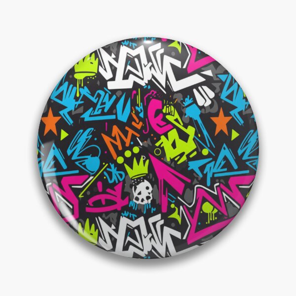 Item preview, Urban Neon Graffiti Pattern | Extravagant Street Art Print | Abstract Tagging Hip Hop and Skate Design designed and sold by DibuHumor.