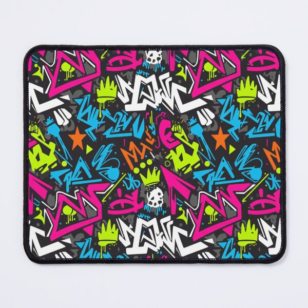 Item preview, Urban Neon Graffiti Pattern | Extravagant Street Art Print | Abstract Tagging Hip Hop and Skate Design designed and sold by DibuHumor.