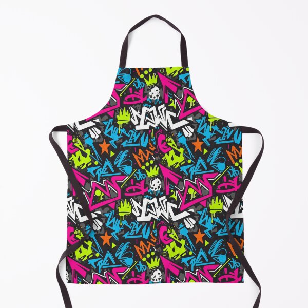 Item preview, Urban Neon Graffiti Pattern | Extravagant Street Art Print | Abstract Tagging Hip Hop and Skate Design designed and sold by DibuHumor.