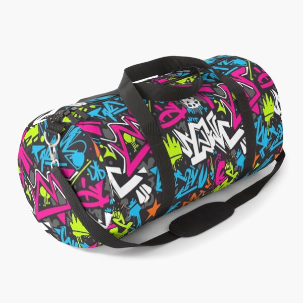 Item preview, Urban Neon Graffiti Pattern | Extravagant Street Art Print | Abstract Tagging Hip Hop and Skate Design designed and sold by DibuHumor.