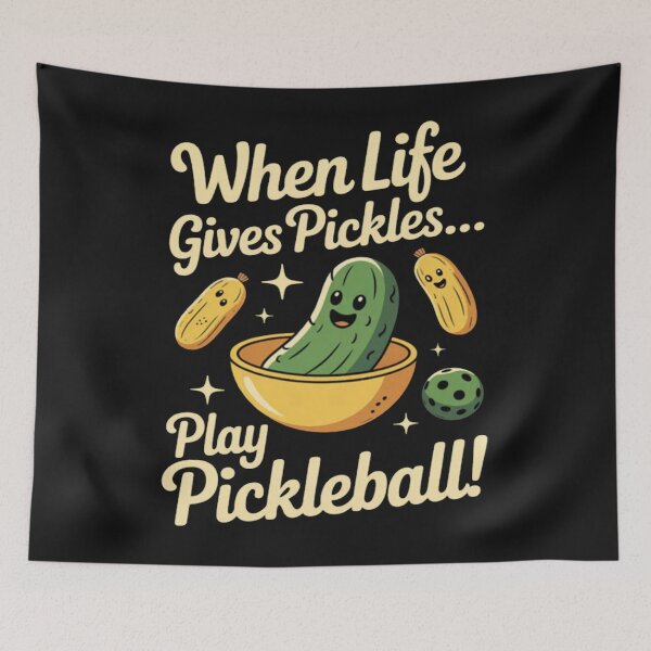Item preview, When Life Gives Pickles Play Pickleball designed and sold by Vastingan.
