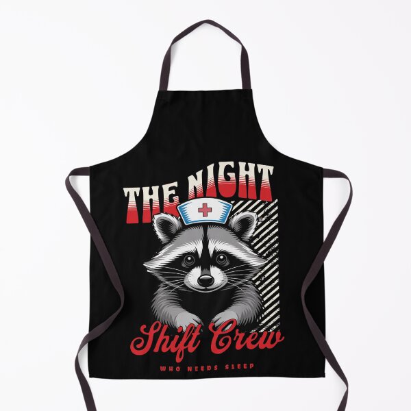 Item preview, The Night Shift Crew - Funny Raccoon Nurse designed and sold by MomofDom67.