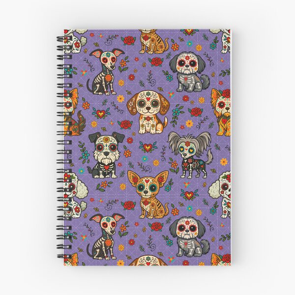 Item preview, Day of the Dead Dog Sugar Skull Pattern designed and sold by Ghost on Toast.