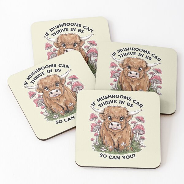 Item preview, The Highland Cow's Mushroom Wisdom designed and sold by RhondaLily.