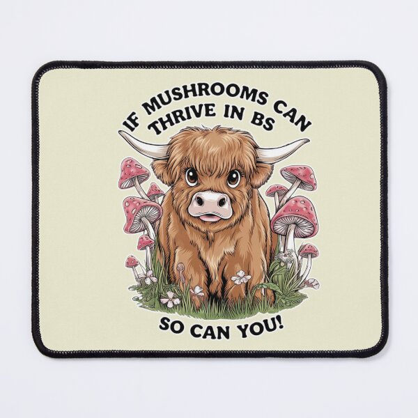 Item preview, The Highland Cow's Mushroom Wisdom designed and sold by RhondaLily.