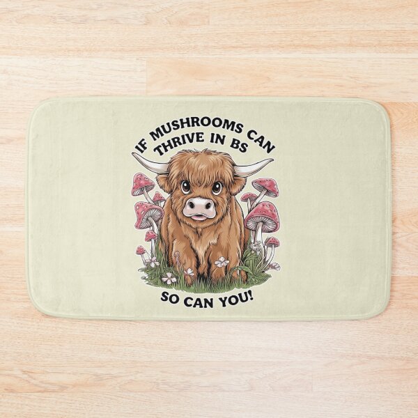 Item preview, The Highland Cow's Mushroom Wisdom designed and sold by RhondaLily.