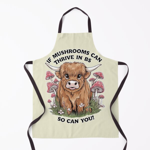 Item preview, The Highland Cow's Mushroom Wisdom designed and sold by RhondaLily.