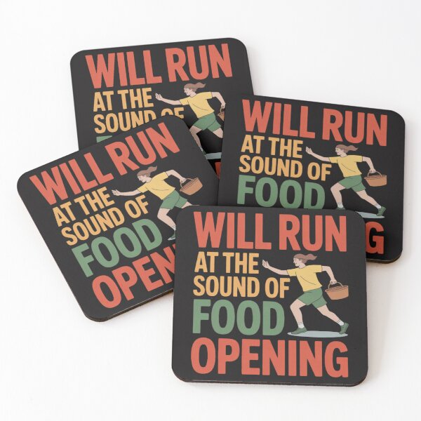 Item preview, Will Run at Food Opening - Funny Runner Marathon novelty designed and sold by Ikwalima.
