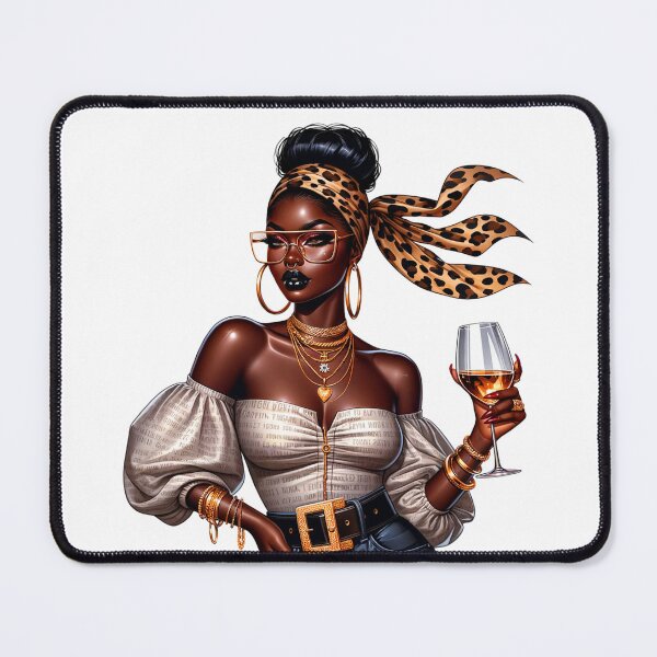 Item preview, Melanin Power – Glamorous Afro Woman designed and sold by Lulunza.