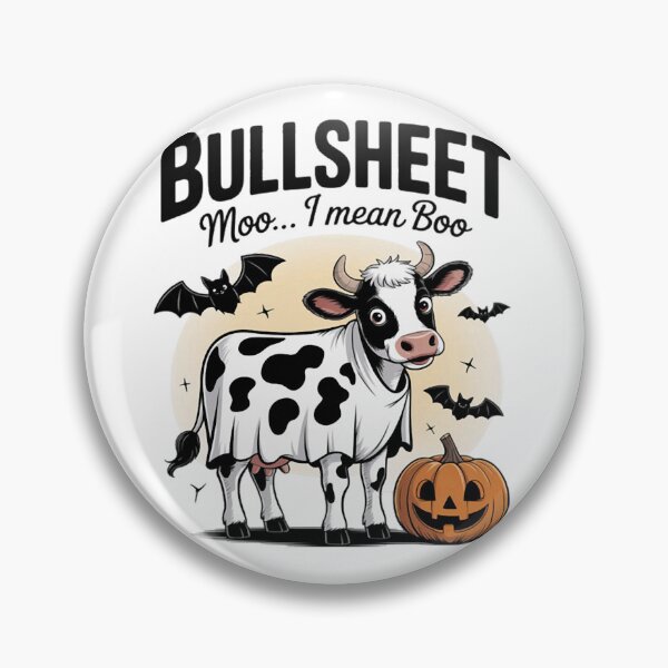 Item preview, Bullsheet Moo I Mean Boo Funny Halloween Ghost Cow Lovers designed and sold by Ikwalima.