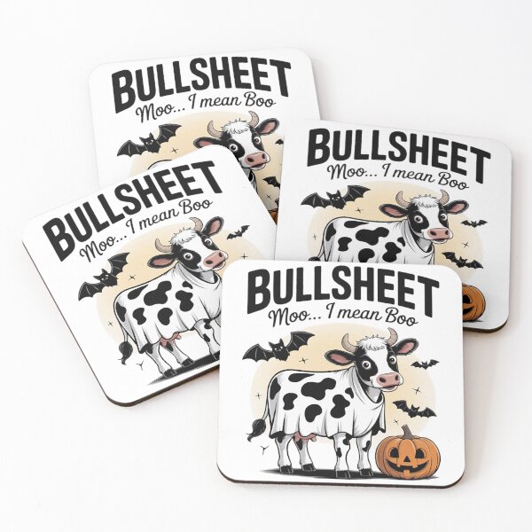Item preview, Bullsheet Moo I Mean Boo Funny Halloween Ghost Cow Lovers designed and sold by Ikwalima.