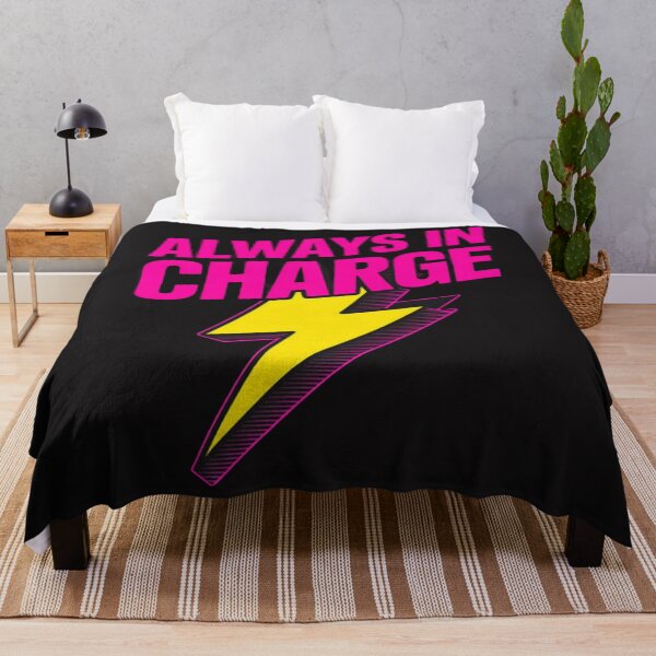 Item preview, Always In Charge Fuchsia Yellow Bolt designed and sold by Ikwalima.