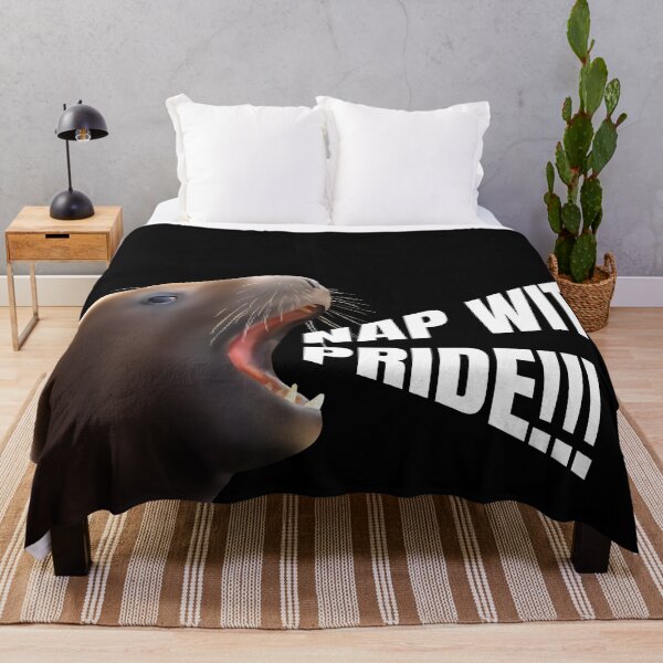 Item preview, Whakahao (male sea lion) yelling with funny text designed and sold by GivernyKate.