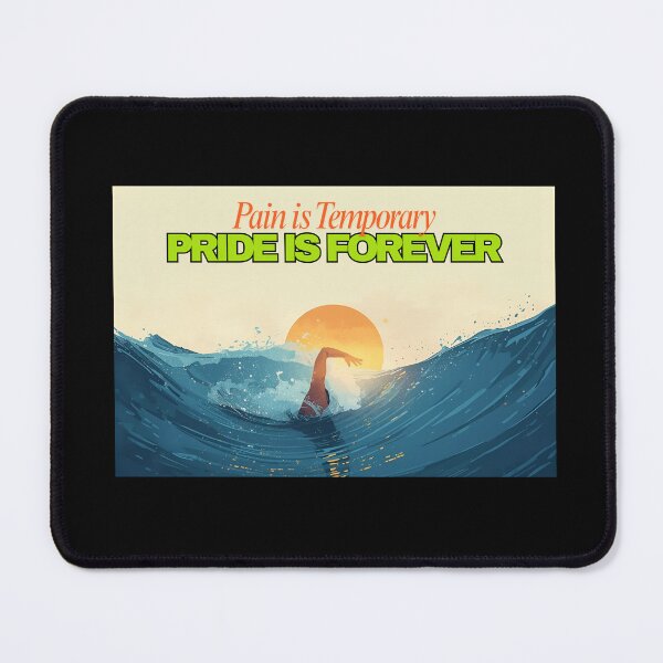 Item preview, Pain Is Temporary, Pride Is Forever – Motivational Swim Gift / Apparel Design designed and sold by endurothreads.