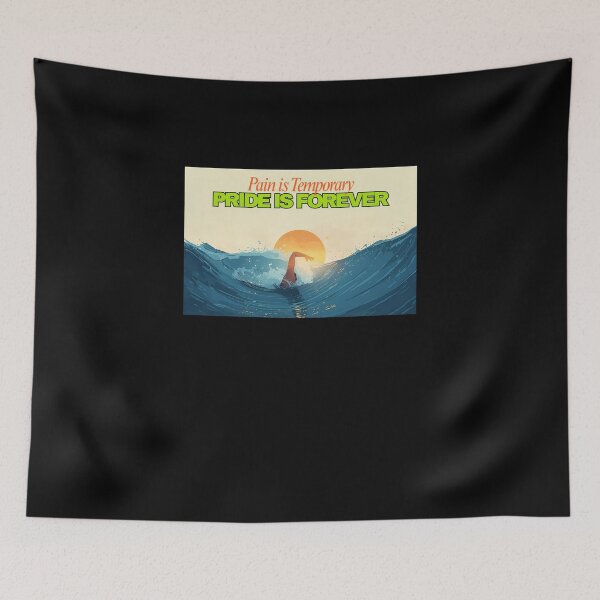 Item preview, Pain Is Temporary, Pride Is Forever – Motivational Swim Gift / Apparel Design designed and sold by endurothreads.