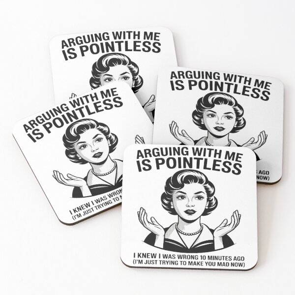 Item preview, ARGUING WITH ME IS POINTLESS 50s Sarcastic Housewife designed and sold by Ikwalima.