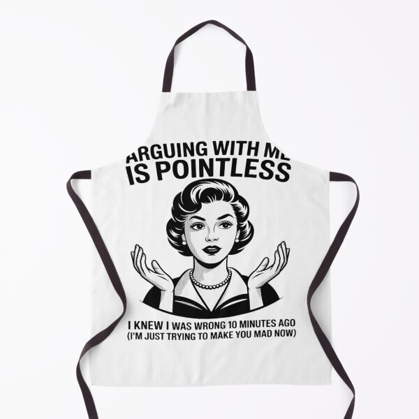 Item preview, ARGUING WITH ME IS POINTLESS 50s Sarcastic Housewife designed and sold by Ikwalima.