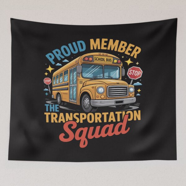 Item preview, Back To School Bus Proud Member Of The Transportation Squad designed and sold by Ikwalima.