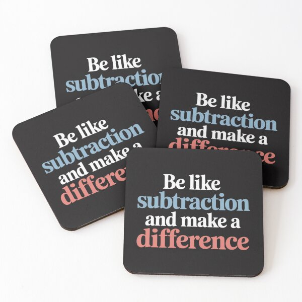 Item preview, Be Like Subtraction And Make A Difference Funny Math Teacher designed and sold by Ikwalima.