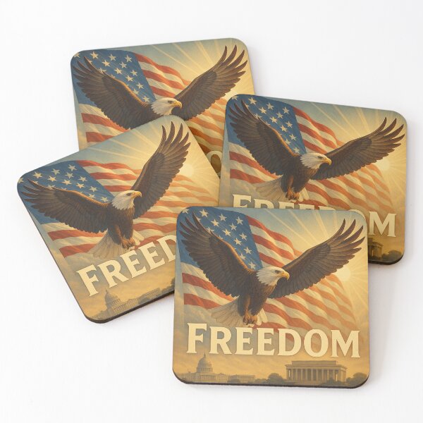 Item preview, FREEDOM-Patriotic Illustration- America Strong designed and sold by DeBenedetto Digital Designs.