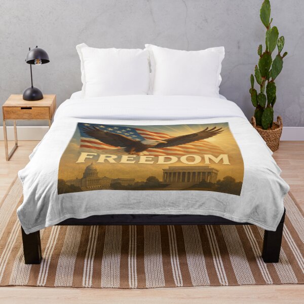 Item preview, FREEDOM-Patriotic Illustration- America Strong designed and sold by DeBenedetto Digital Designs.