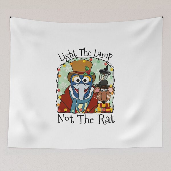 Item preview, Retro The Muppets Christmas Carol Gonzo Rizzo Light The Lamp Not The Rat designed and sold by JaquelinDach.