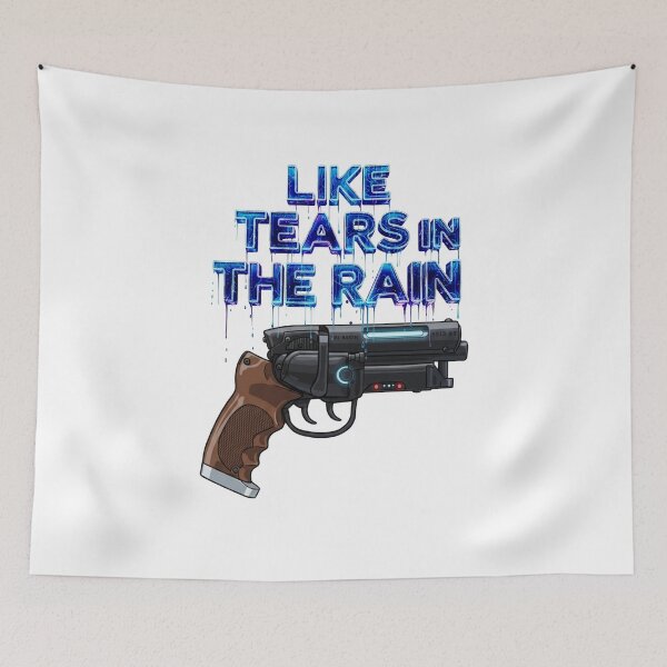 Item preview, Like Tears in the Rain / Bladerunner Quote designed and sold by Apocalyptik Designs .
