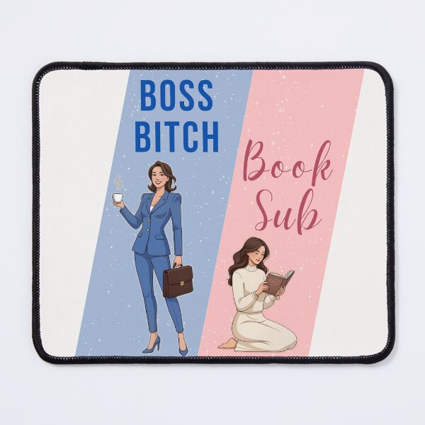 Item preview, Boss Bitch | Book Sub Split Aesthetic — Duality of a Book Lover designed and sold by Petal & Flame.